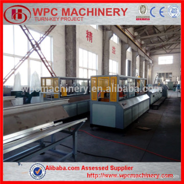 PVC add wood WPC profile making production line/Wood plastic composite PVC profile making production line